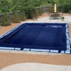 Doheny's Economy Winter Cover For 16x36 Ft Rectangular Pools, 4 Year Warranty, With 12 Water Bags