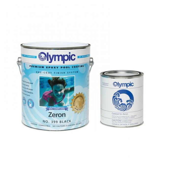 Olympic Zeron Epoxy Pool Coating 1 Gallon, Black - Image 2