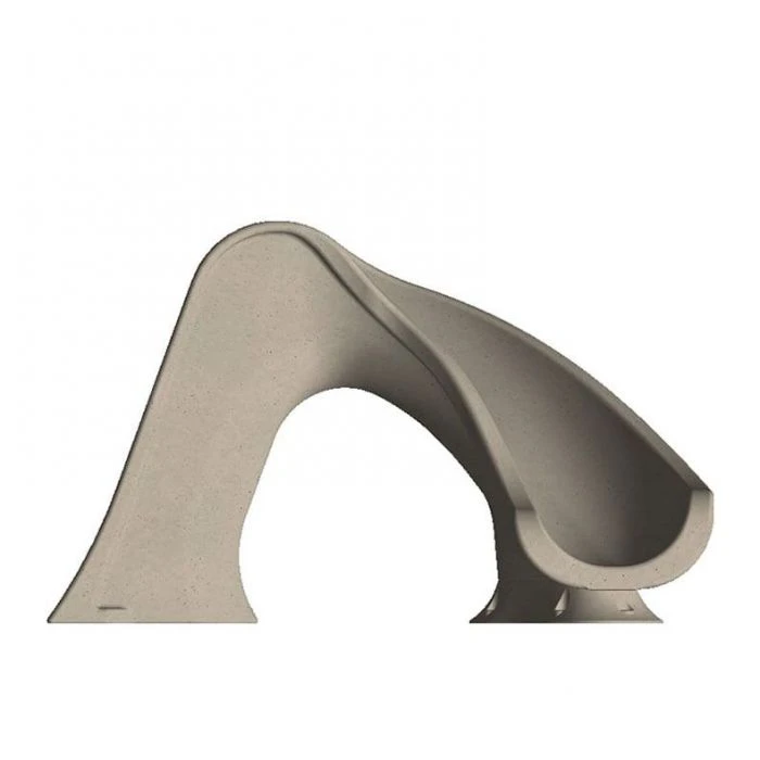 Global Pool Products Splash Pool Slide, Right Turn, Grey - Image 4