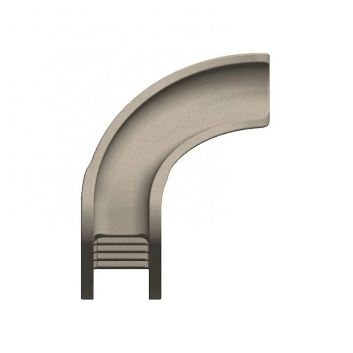 Global Pool Products Splash Pool Slide, Right Turn, Grey - Image 6