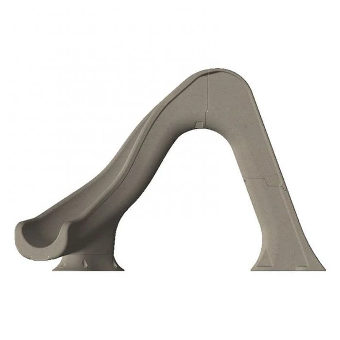 Global Pool Products Tidal Wave Pool Slide, Right Turn, Grey - Image 4