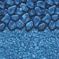 Swimline Overlap Pool Liner, 52 In Wall, 16x26 Ft Oval, 25 Gauge, Boulder Swirl