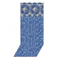 Swimline Beaded Pool Liner, 52 In Wall, 21 Ft Round, 20 Gauge, Mystri Outlook