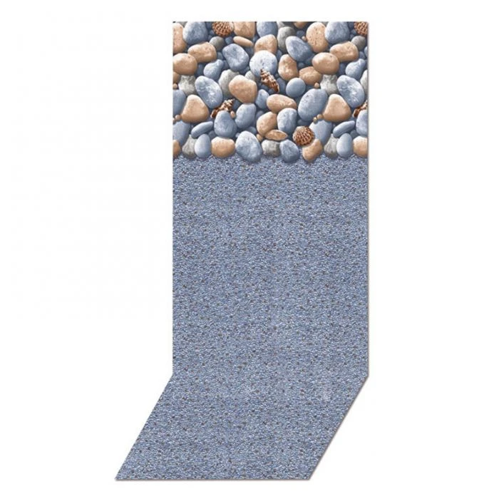 Swimline Overlap Pool Liner, 48-52 In Wall, 27 Ft Round, 25 Gauge, Rock Island