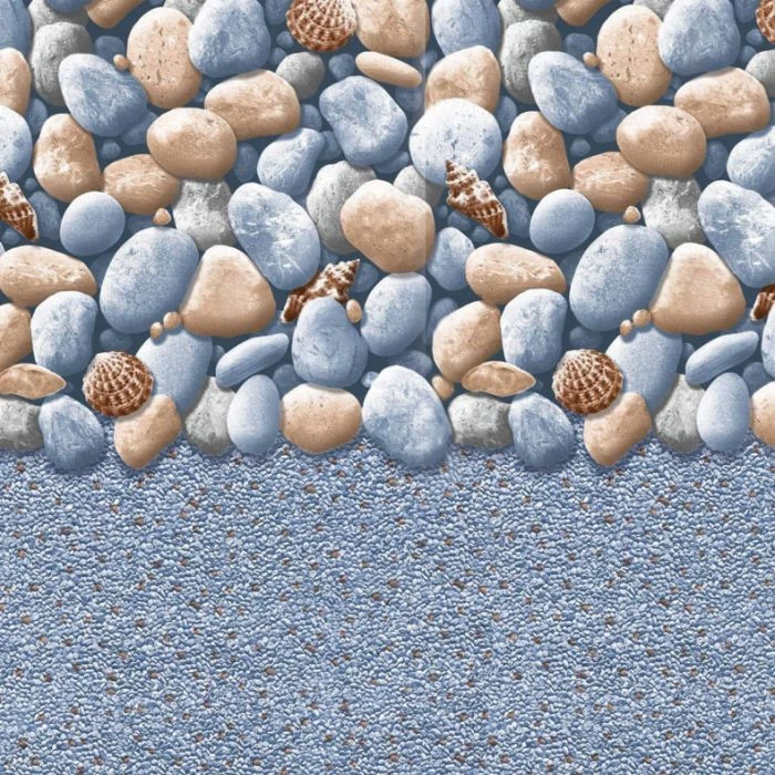 Swimline Overlap Pool Liner, 48-52 In Wall, 27 Ft Round, 25 Gauge, Rock Island - Image 2