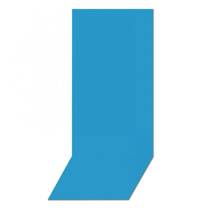 Swimline Overlap Pool Liner, 48-52 In Wall, 30 Ft Round, 25 Gauge, Solid Blue