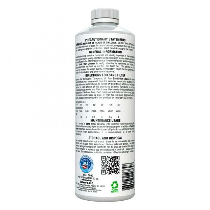 Doheny's Sand Filter Cleaner, 1 Quart - Image 3