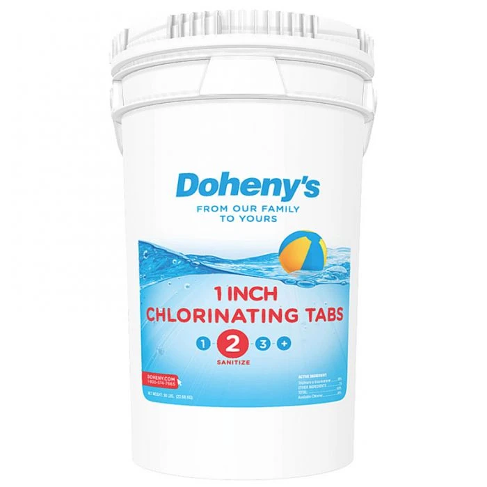 Doheny's 1 In Chlorine Tabs, 48 Lb