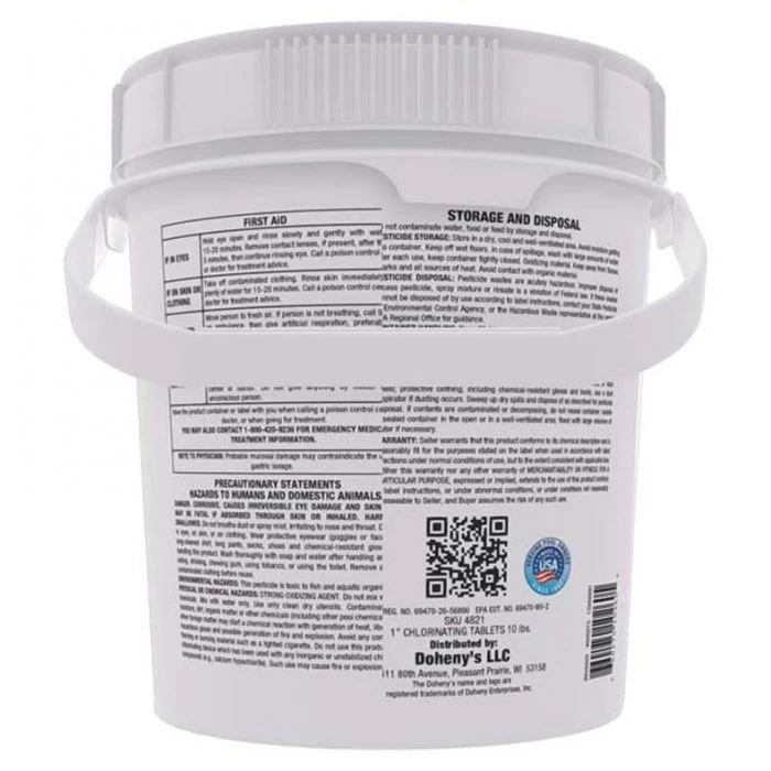 Doheny's 1in Chlorine Tabs, 10 Lb - Image 3